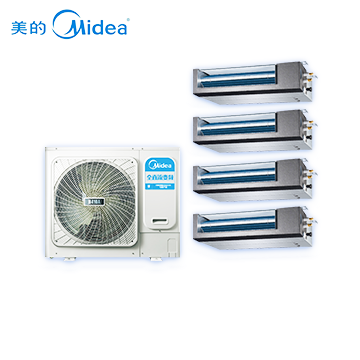 美的（Midea）家用中央空调 一拖四变频多联机 适用面积120-160㎡