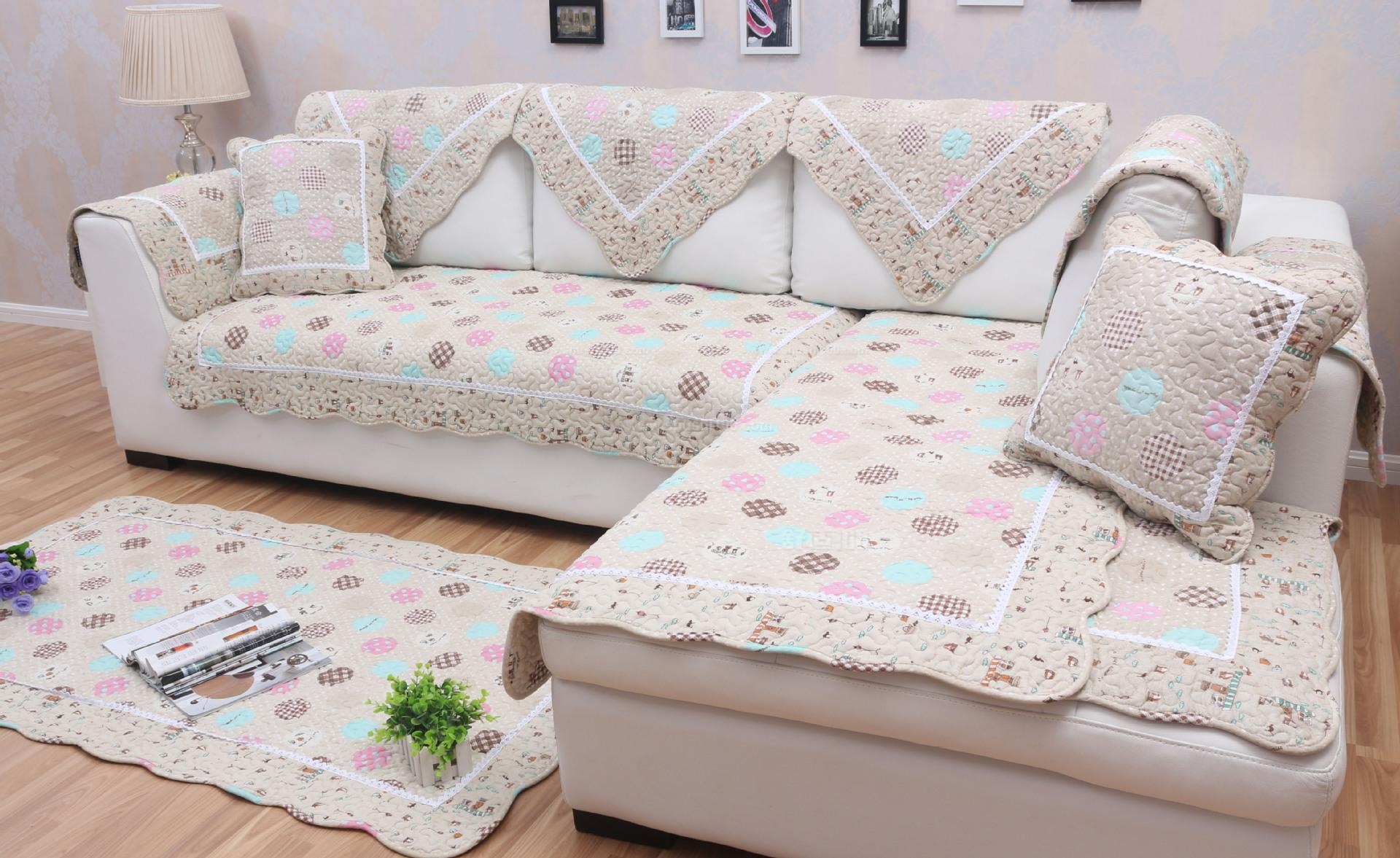 沙发床套_美式沙发毯沙发巾布艺北欧客厅纯色棉线针织流苏沙发床套代发 - 阿里巴巴