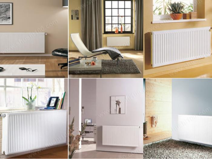钢制板式暖气片安装效果图 与不同的家装交相辉印