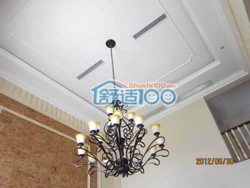 武汉中央空调工程展示：恒大金碧天下260㎡三层别墅