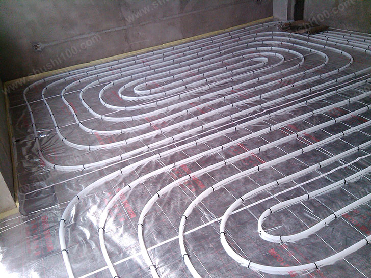 地暖安装施工图 地暖管铺设完成