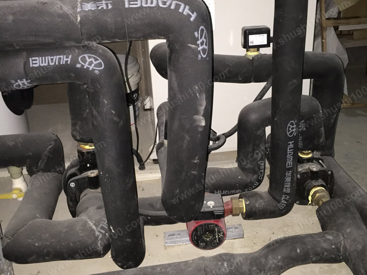 地源热泵安装施工图 特灵地源热泵接管