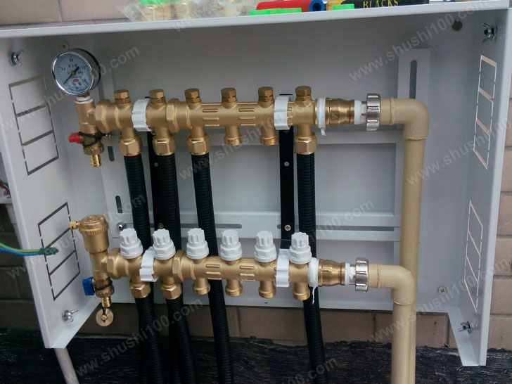 特灵地源热泵施工图 分集水器规范安装