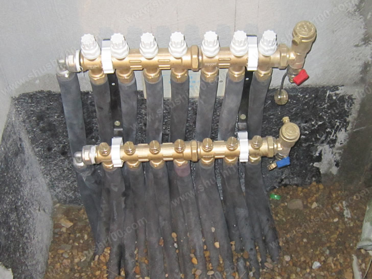 家庭采暖系统施工图 分集水器安装