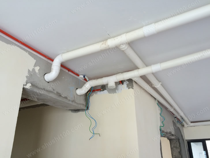 松下新风安装工程图 管路紧贴天花板节约空间
