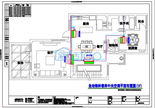 中央空调安装图纸500平米别墅中央空调设计方案图