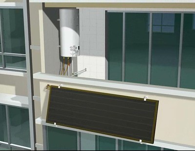太阳能板热水器—平板太阳能热水器安装