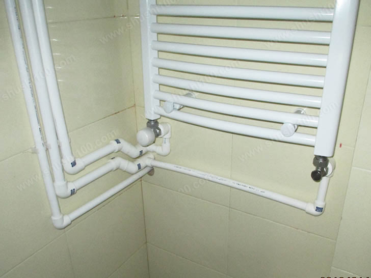 卫浴暖气片管路连接效果图
