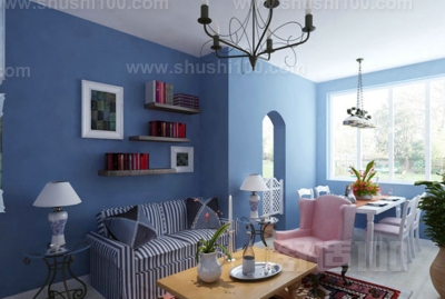 客厅蓝色壁纸—蓝色的不同含义